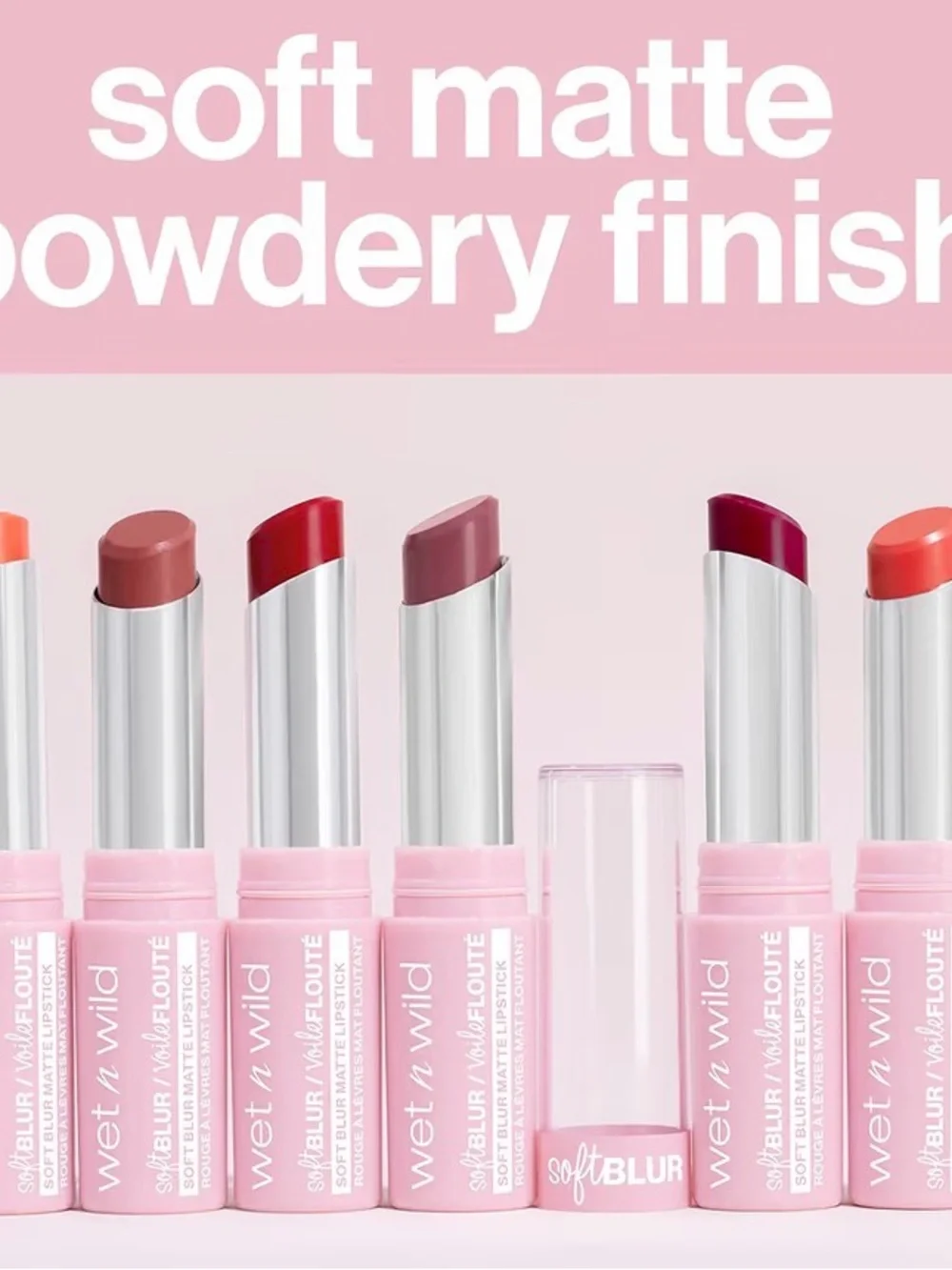 wet n wild Soft Blur Matte Lipstick — Coral Pink